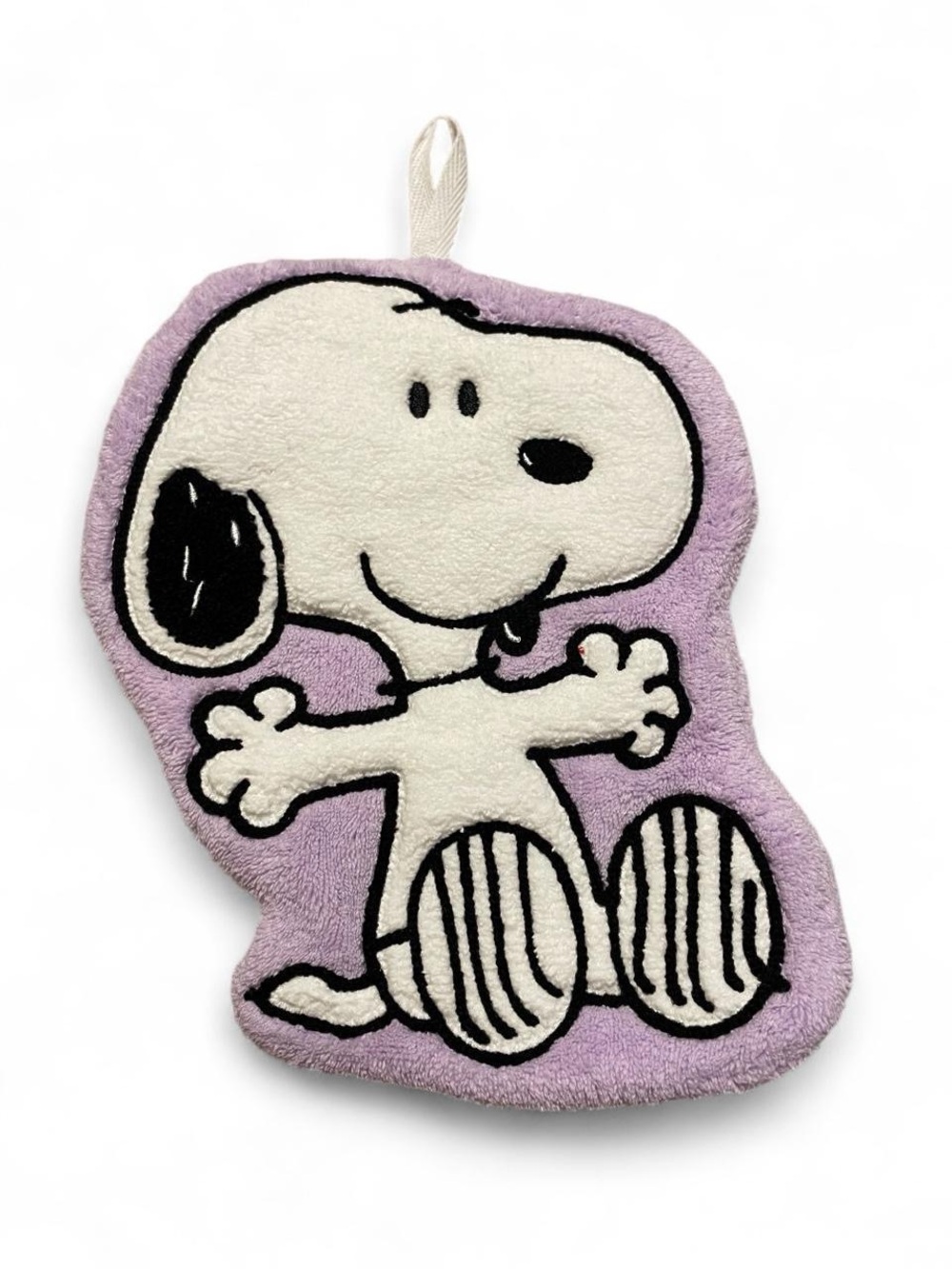 Snoopy Plush Wall Hanging - Lavender Background Hand towel
